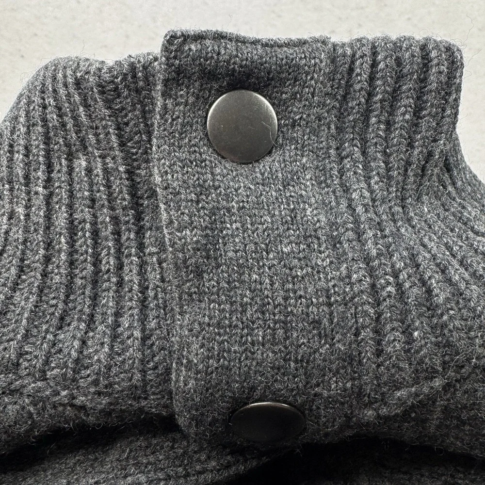 Banana Republic Lambswool Cashmere Knit Henley Pullover Sweater‎ Men's Sz Large